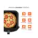 Fritadeira Mondial Air Fryer 8 Litros Com Desligamento Automatico Preto Inox 127V