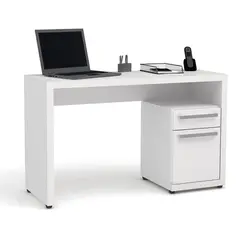 Escrivaninha Kappesberg 1 Porta 1 Gaveta Em MDP Branco