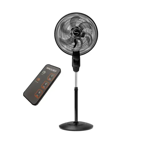 Ventilador Mallory Chronos 40cm 6 Pas com Ajuste de Inclinacao Preto e Grafite