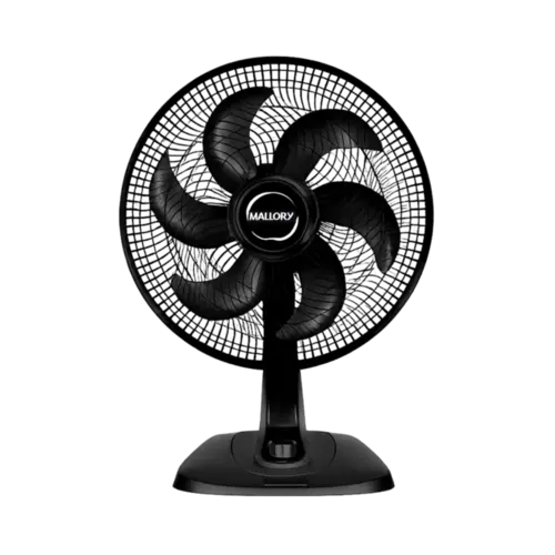 Ventilador Mallory Turbo Fresh 40cm 6 Pas 3 Velocidades Preto