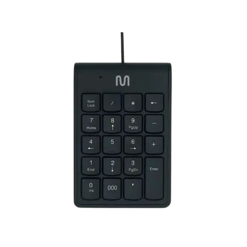 Teclado Numerico Multilaser Com Fio Conexao USB Com Tecla 000 Preto