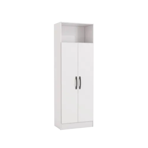 Armario Multiuso Kappesberg 2 Portas 4 Prateleiras Branco