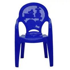 Cadeira Infantil Tramontina Catty Em Polipropileno Azul Estampado