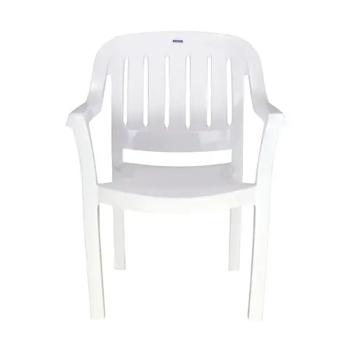 Cadeira Tramontina Miami Com Encosto Horizontal Em Polipropileno Branco