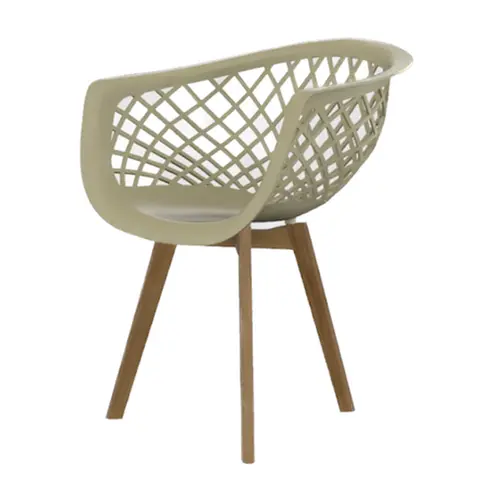 Cadeira Serbin Web Wood Fendi