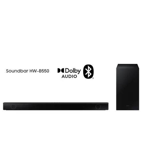 Soundbar Samsung HW-B550 Com Subwoofer e Bluetooth 2.1 Canais Sem Fio Preto Bivolt