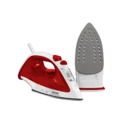 Ferro De Passar Arno Vapor Com Base Antiaderente Branco Vermelho 127v