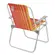 Cadeira de Praia Tramontina 92900001 Samoa Alta em Aluminio com Assento Laranja e Amarelo