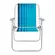 Cadeira De Praia Samoa Tramontina Alta Em Aluminio Com Assento Azul