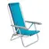 Cadeira Praia Reclinavel Tramontina Bali Baixa Em Aluminio Azul
