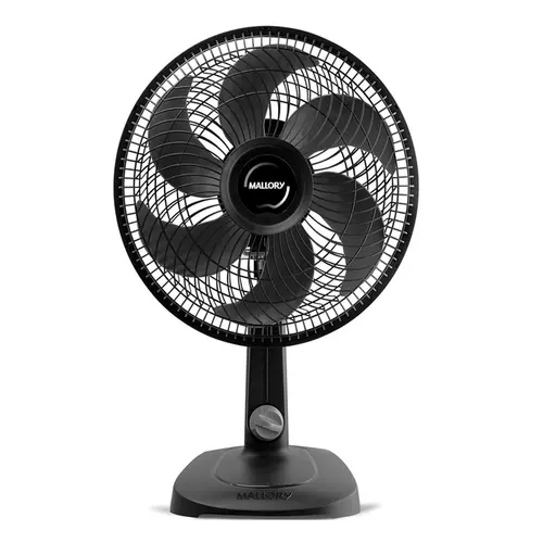 Ventilador Mallory 30CM Turbo Compact de Mesa Preto / Grafite 127V