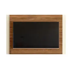 Painel Extensivo Fresno Mobler Para Tv ate 60" Polegada Cinamomo Mel/Perola Metalizado