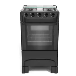 Fogao 4 Bocas Mueller MFI4BA Acendimento Manual Preto