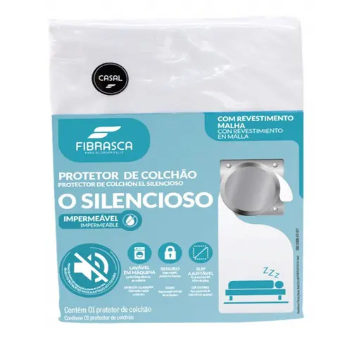 Protetor de Colchao Impermeavel Fibrasca O Silencioso 160x200cm Queen