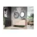 Espelho Decorativo HB Moveis Com Alca 67cm Preto
