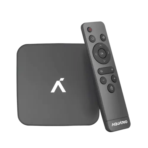 Receptor Smart TV Aquario STV3000 Box 4K Plus 4k Android 11 Com Entrada Micro SD Ate 128GB