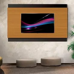 Painel para TV ate 75" Polegadas EDN Legacy 2.0 Cedro/Preto