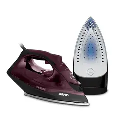 Ferro De Passar a Vapor Arno Ultragliss Base Durilium Airglide Vinho 127V