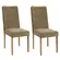 Par de Cadeiras Sala Jantar 2CAD159EA-A036 Suede Bege