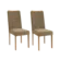 Par de Cadeiras Sala Jantar 2CAD159EA-A036 Suede Bege