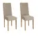 Par de Cadeiras Sala Jantar 2CAD159EA-A051 Linho Fendi