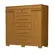 Comoda ACP Diana Prime  100% Mdf 2 Portas 5 Gavetas Com Sapateiras Cinamomo