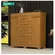 Comoda ACP Diana Prime  100% Mdf 2 Portas 5 Gavetas Com Sapateiras Cinamomo