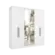 Roupeiro Presence Full Glass THB 6 Portas 2 Gavetas com Espelho Branco
