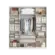 Roupeiro Splendore Plus Glass THB 4 Portas 2 Gavetas Com Espelho Branco Sensitive