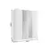 Roupeiro Splendore Plus Glass THB 4 Portas 2 Gavetas Com Espelho Branco Sensitive