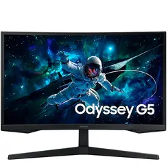 Monitor Odyssey G5 27" Samsung LS27CG552ELMZD QHD 165Hz HDMI 2.0 Preto