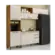 Armario Aereo Riodoce Carmenere 100% MDF Com 2 Portas e 1 Nicho Amendoa Off White