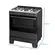 Fogao Esmaltec F5ISP Ideal Pop 5 Bocas Piso Mesa Inox Com Acendimento Manual Preto