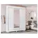 Roupeiro Kappesberg CBH563BR 3 Portas de Correr Com Espelho e Pes Branco
