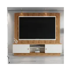 Home Santos Mobler 2.0 Para Tv Ate 70" Polegadas Off White Amendoa