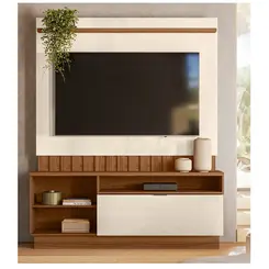 Home Diamantina 1.5 Mobler Para TV Ate 60" Amendoa Off White