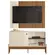 Rack Com Painel Wood 1.2 Mobler Perola Metalizado Cinamomo Mel