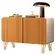 Buffet Benvenuto 1.1 HB Com 2 Portas e Pes Em Aco Off White Cinamomo