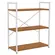 Estante Baixa Kappesberg 3 Prateleira Industrial Canela Branco Brilhoso