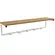 Cabideiro Parede Kappesberg LI042CNBR 1 Prateleira Canela Branco Brilho