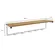 Cabideiro Parede Kappesberg LI042CNBR 1 Prateleira Canela Branco Brilho