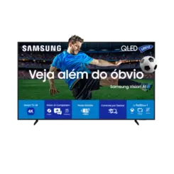Smart TV 55" Samsung QLED Ultra HDR Vision IA 4K Assistente De Voz Alexa Integrado