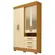 Roupeiro Debora ACP 4 Portas 3 Gavetas Em MDF Com Espelho Cinamomo/Off White