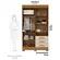 Roupeiro Debora ACP 4 Portas 3 Gavetas Em MDF Com Espelho Cinamomo/Off White