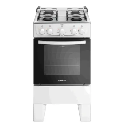 Fogao Piso Atlas 4 Bocas 300001765 Acendimento Manual Branco