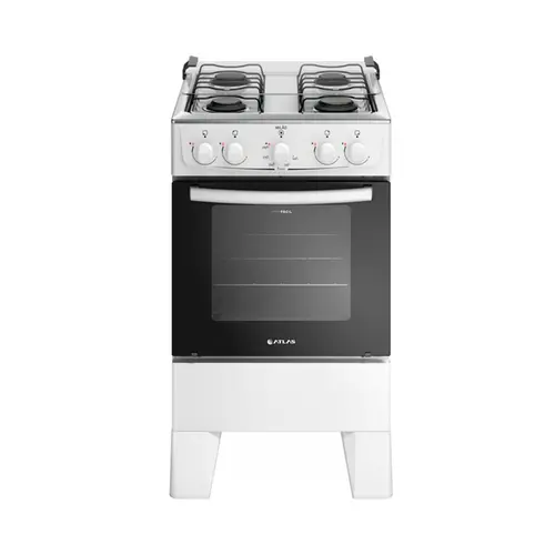 Fogao Piso Atlas Milao Plus  4 Bocas Acendimento Automatico Branco Bivolt