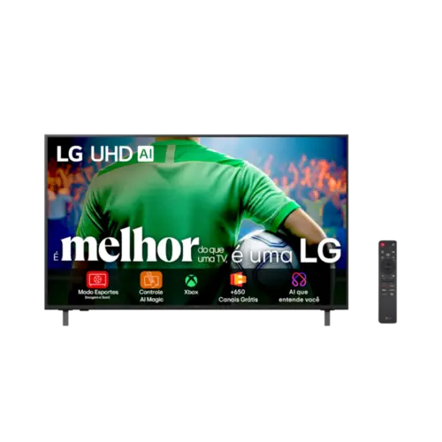 Smart TV 50" LG UHD HDR10 Pro AI 4K Reconhecimento De Voz