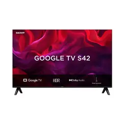 Smart TV Led 43" TCL 43S42 HD Com Wi-Fi Bluetooth Google TV HDR10 Dolby Audio Preto