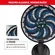Ventilador De Parede Arno VE9P Xtreme 40 cm 9 Pas e 3 Velocidades 127V