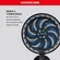 Ventilador De Parede Arno VE9P Xtreme 40 cm 9 Pas e 3 Velocidades 127V
